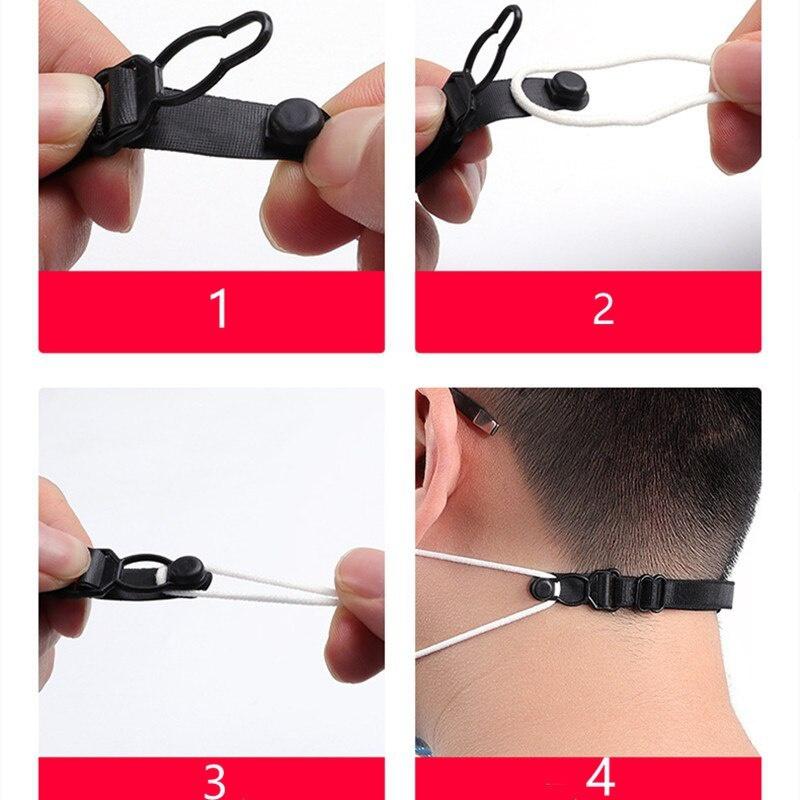 Mask Lanyard Adjustable - 調節可能なマスク延長バンド、マスクフック、耳掛けロープ、ユニセックス延長ベルト、耳の痛みを軽減、耳掛け防止用ストラップ