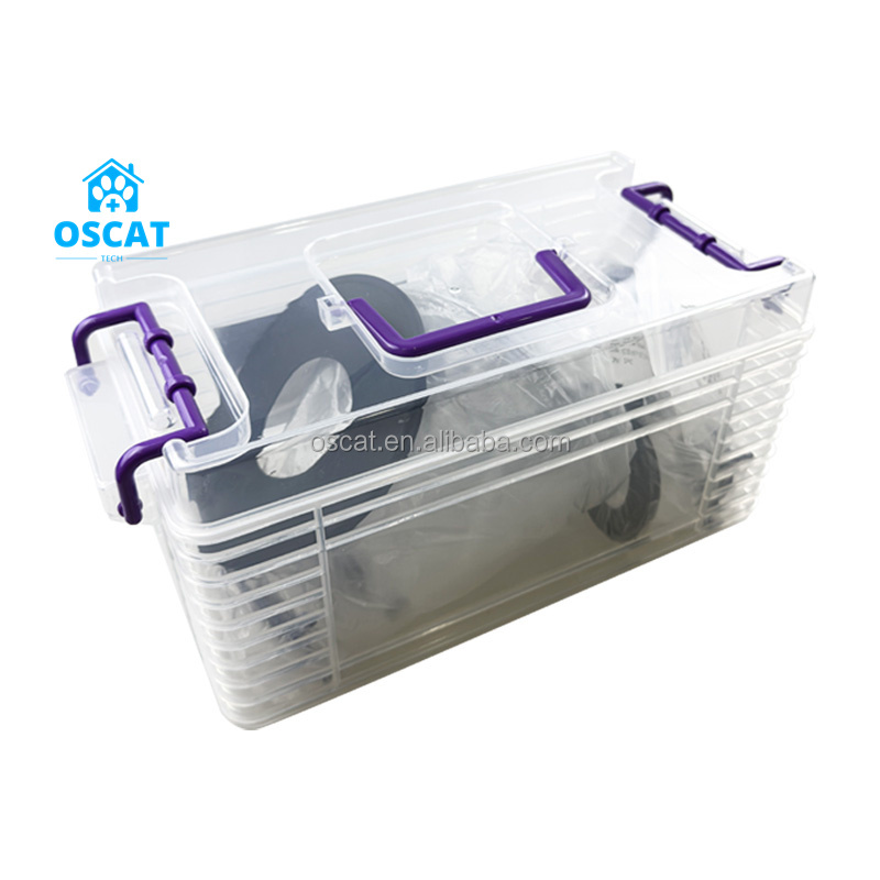 Disposable Surgical Mask - OSCAT獣医用機器使い捨て医療用PVCフルフェイス鼻腔手術麻酔マスク（ソフトエアクッションとリングハンガー付き）