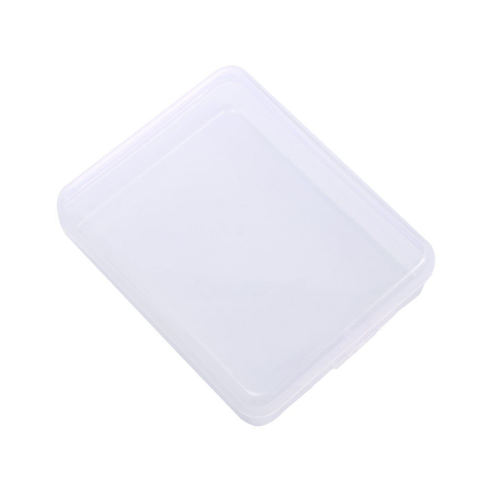 Face Mask Storage Box - 保護長方形コンテナ ポータブルフェイスマスク 使い捨て収納ボックス マスク収納ケース 透明パウダーパフケース