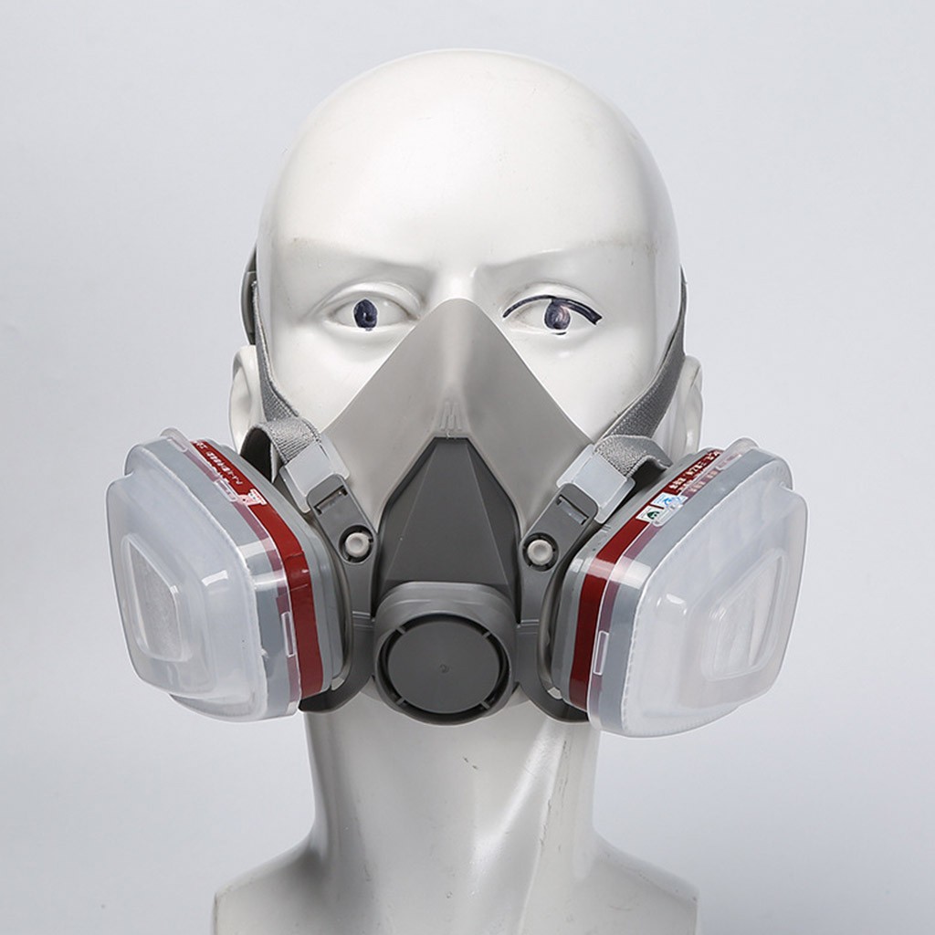 顔用防塵マスク工業用ハーフフルガスマスク有機蒸気塗料スプレー - Respirator Half Face のレビューと価格