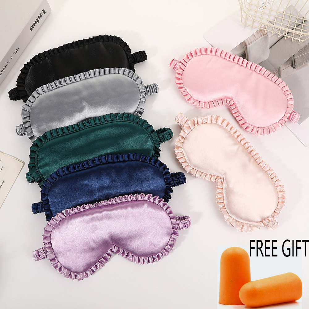 1 個のプレミアムシルクアイマスク、睡眠旅行用の弾性バンド付 - Mask Lanyard Adjustable のレビューと価格