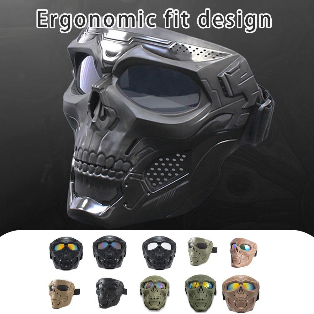 オートバイに乗るためのクリエイティブな頭蓋骨マスク、レトロな - Mask Lanyard Adjustable のレビューと価格
