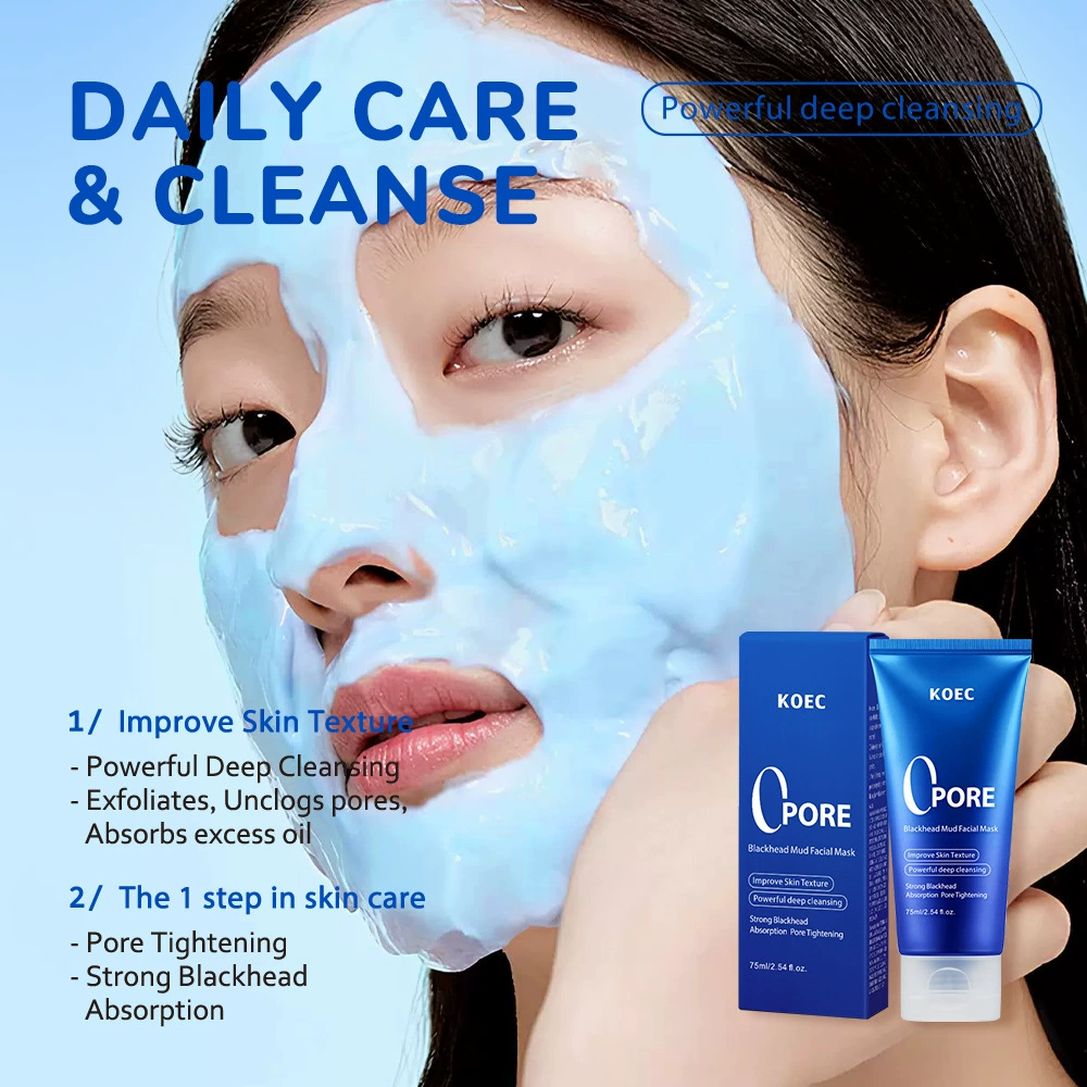 75ml KOEC ゼロポア ブラックヘッド ブルーマッド  - Dust Mask Construction のレビューと価格