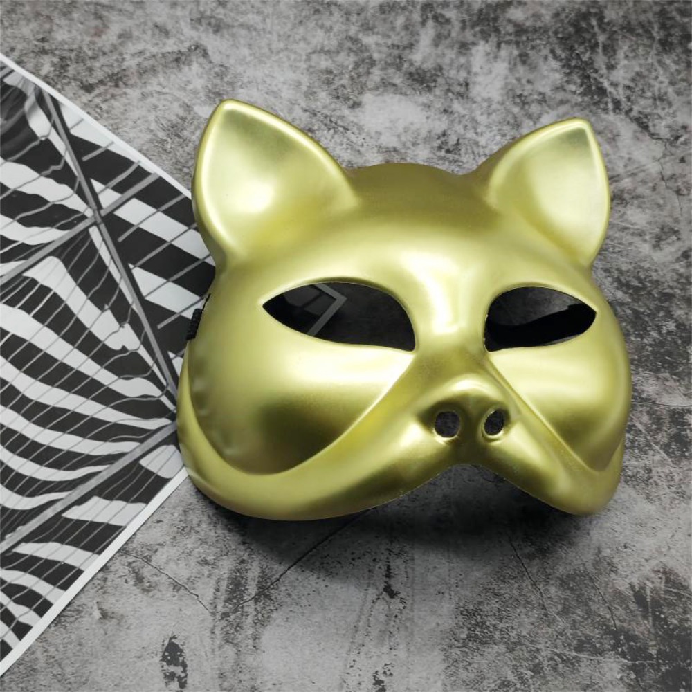 パフォーマンスプラスチック猫ハーフフェイスマスクアニメマスク - Respirator Half Face のレビューと価格