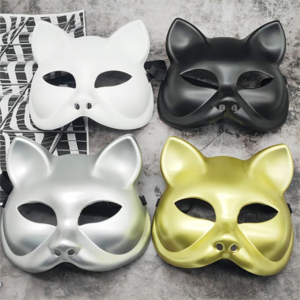 パフォーマンスプラスチック猫ハーフフェイスマスクアニメマスク - Respirator Half Face のレビューと価格
