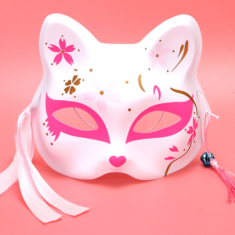 アニメfoxesコスプレマスク、手描きのハーフフェイスキャッ - Respirator Half Face のレビューと価格