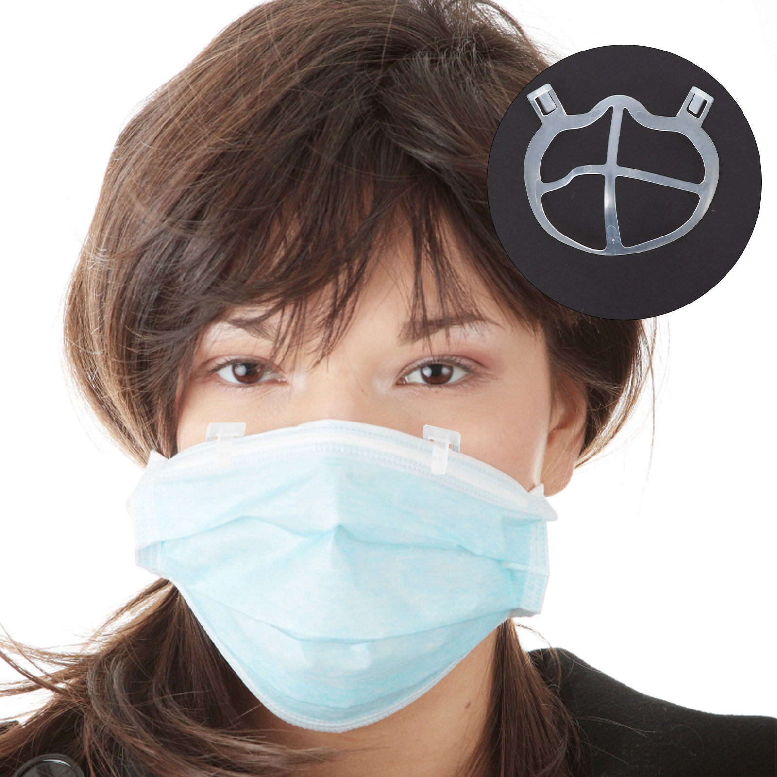 10個入り 軽量無臭シリコンマスクインナーブラケット 3Dサ - Silicone Mask Bracket のレビューと価格