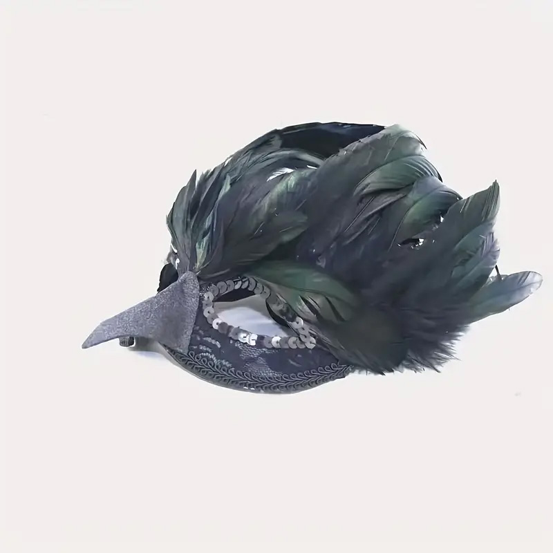 黒羽レイヴンハーフフェイスマスクコスプレ動物カラス鳥口マスク - Respirator Half Face のレビューと価格