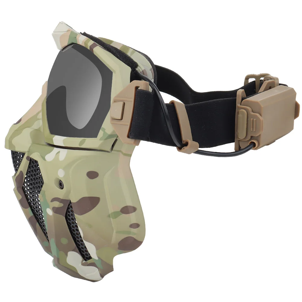 エアソフト戦術フェイスマスク,通気性,防曇,保護,狩猟,射撃 - Anti Pollution Mask のレビューと価格