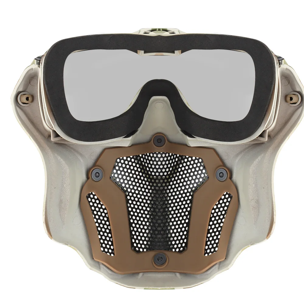エアソフト戦術フェイスマスク,通気性,防曇,保護,狩猟,射撃 - Anti Pollution Mask のレビューと価格