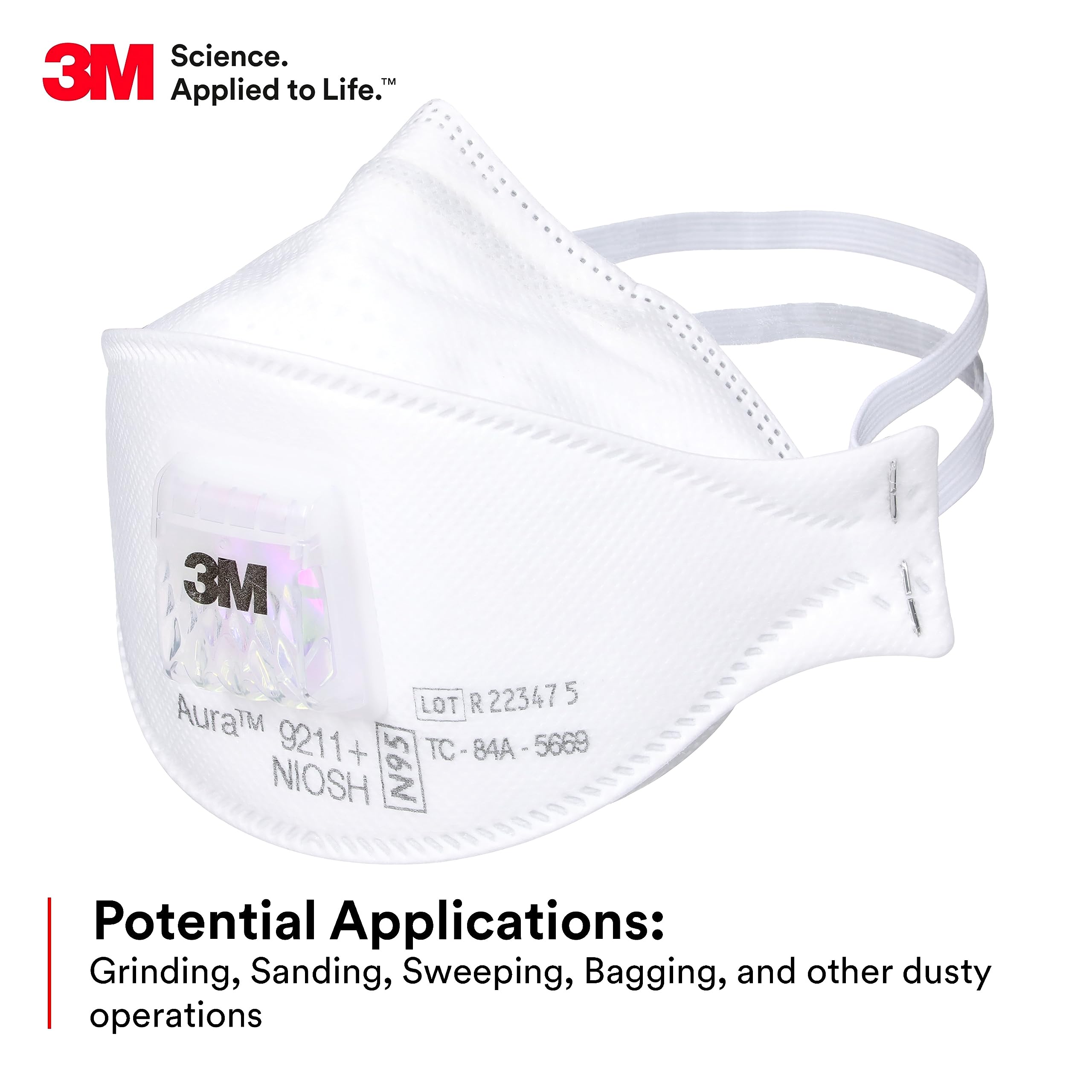 3M オーラ 9211+ 粒子状物質用呼吸器 N95 使い捨 - Kn95 Respirator Mask のレビューと価格