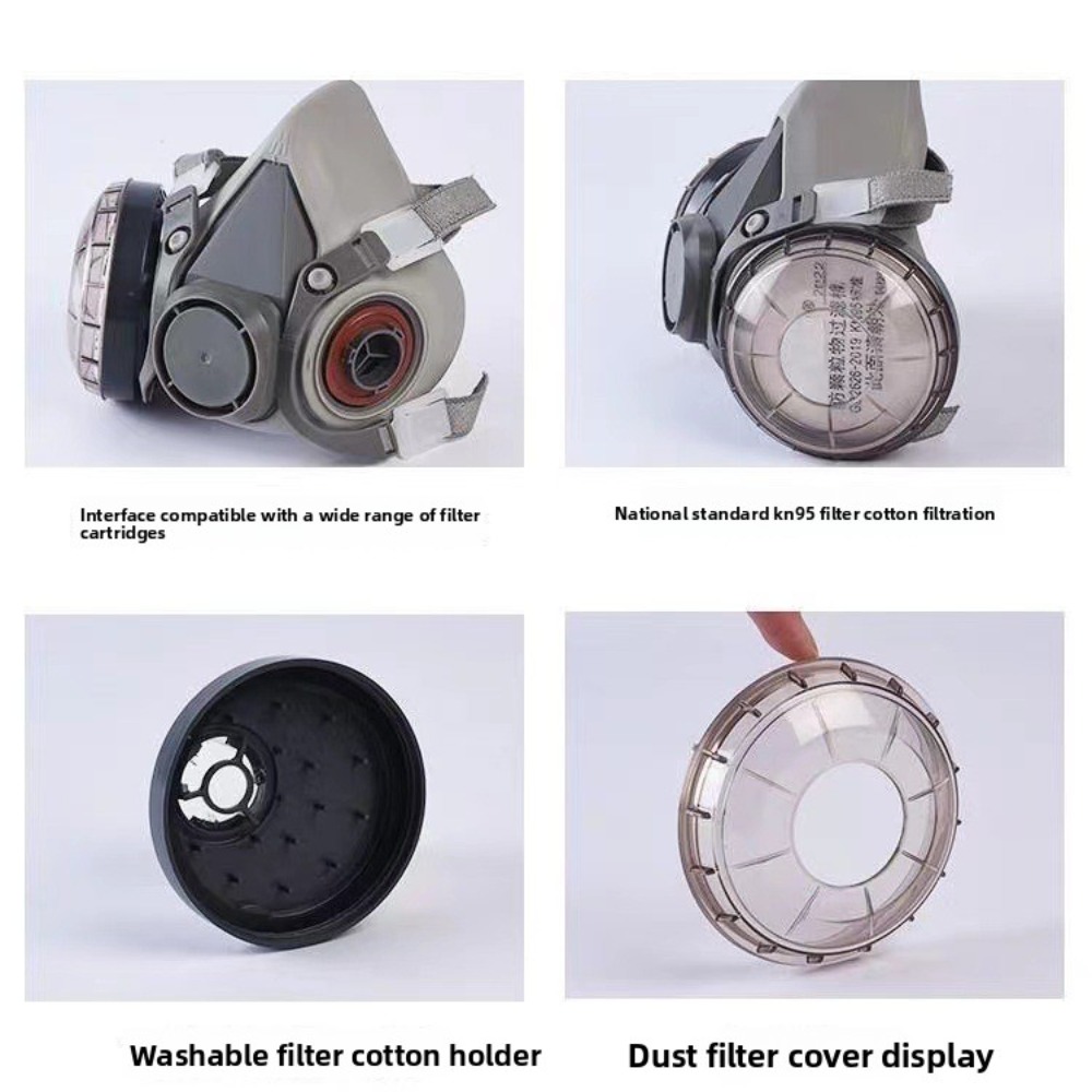 6200 ハーフフェイス呼吸器 再利用可能な防塵・防毒マスク - Respirator Half Face のレビューと価格