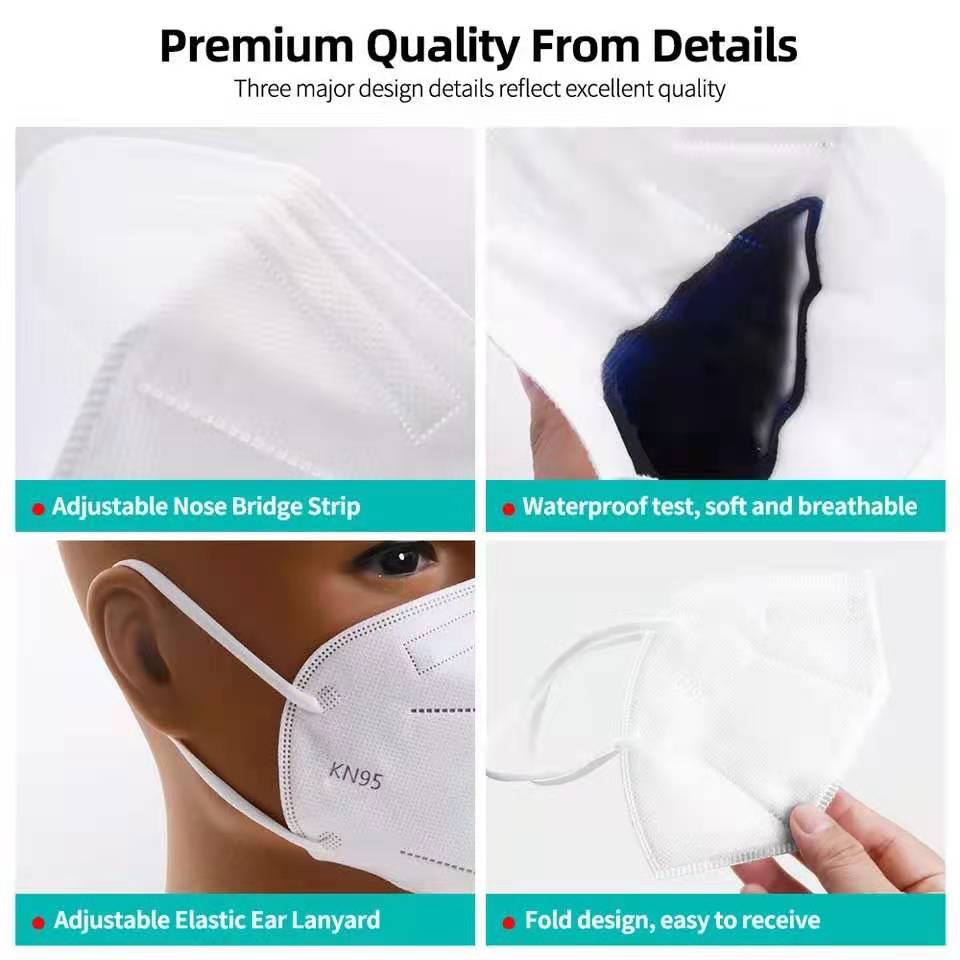 10-100枚入り 大人用FFP2マスク CE認証済み 5層 - Disposable Surgical Mask のレビューと価格