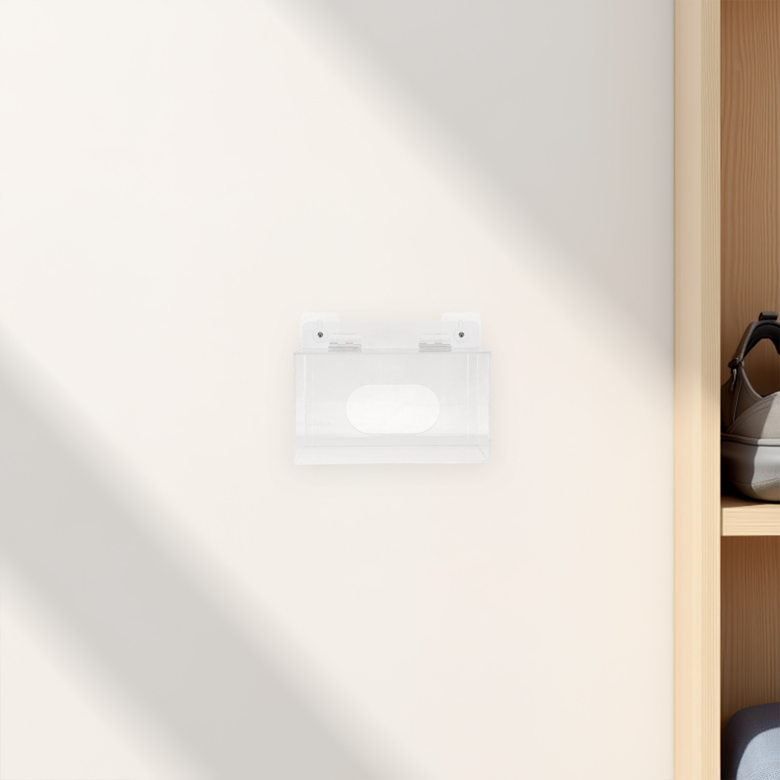 透明アクリル製フェイスマスクオーガナイザー 壁掛け式 省スペ - Face Mask Storage Box のレビューと価格