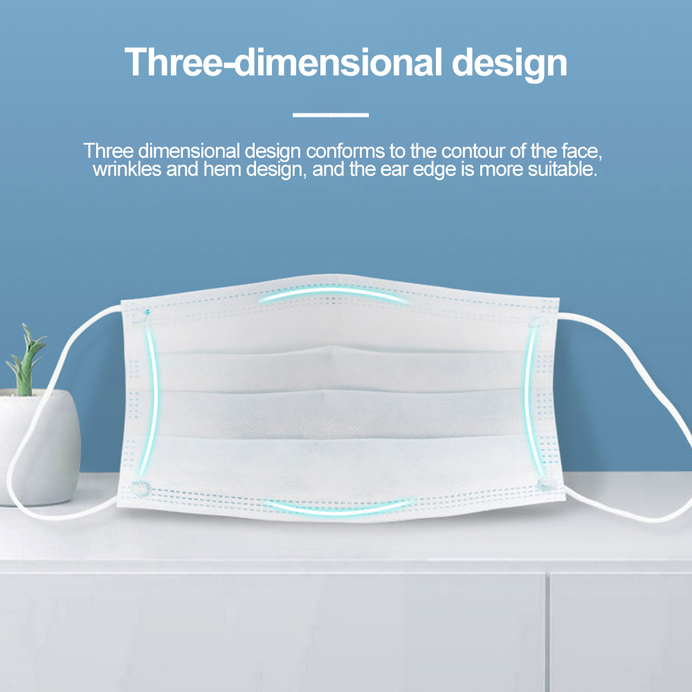 ブラックフェイスマスク口カバー保護口鼻ソフトと通気性保護フェ - Disposable Surgical Mask のレビューと価格