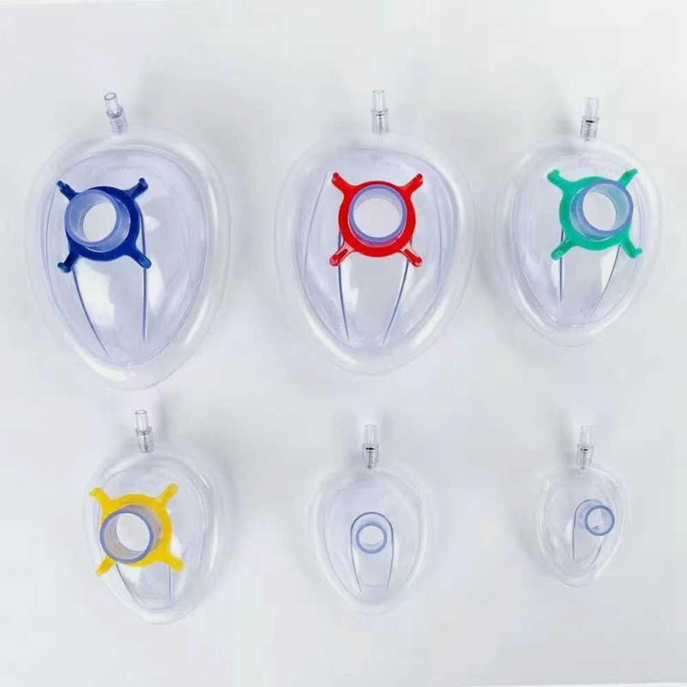 PVC麻酔マスク 滅菌済み使い捨て蘇生用フェイスマスク 大人 - Kids Face Mask のレビューと価格