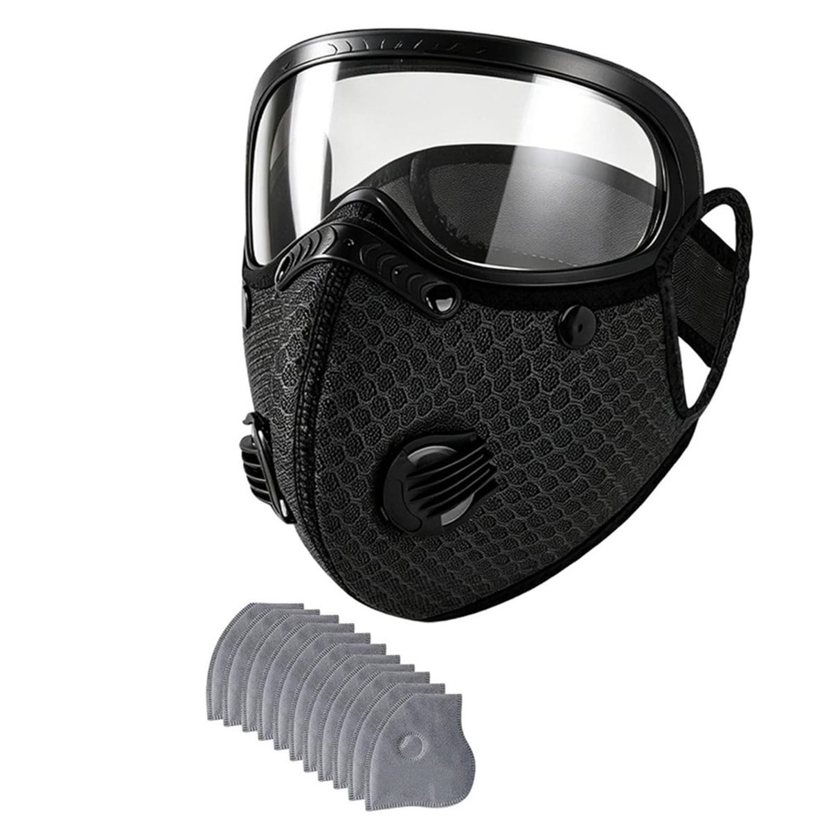 A1028K 再利用可能な防塵マスク ゴーグル付き 5層ろ過 - Dust Mask Construction のレビューと価格
